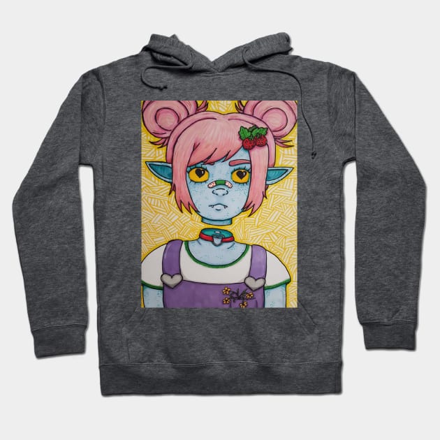 Monster Girl Blues Hoodie by FourCatsArt